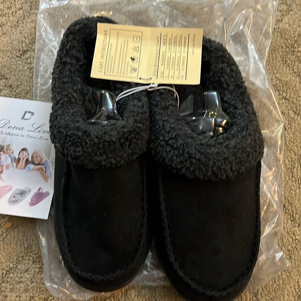DENA Lives Men's Memory Foam Slippers,Gray, Size xl 13-14